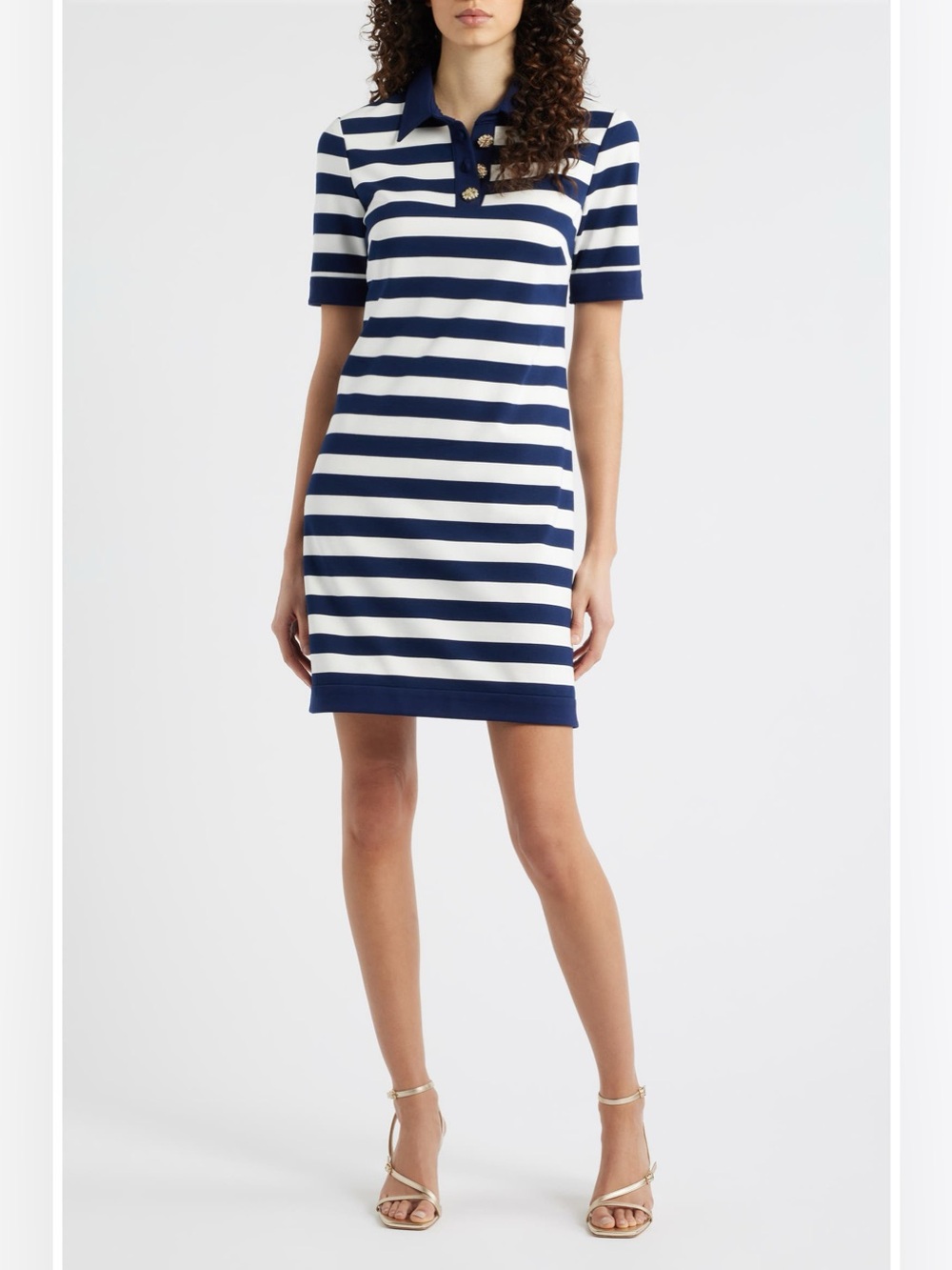 Eliza J Stripe Knit Shift Dress. Size 8 Women #563